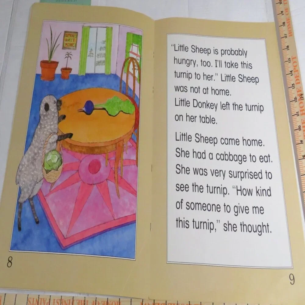 The Rabbit and the Turnip (almost 2 feet tall) with (4) student story books